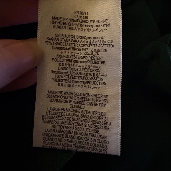 NWT BCBG MAX AZRIA Jordane Jumpsuit Dark Amazon size L - Picture 7 of 7